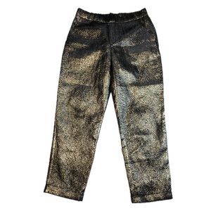 Zara Metallic Bronze Jogger Pants